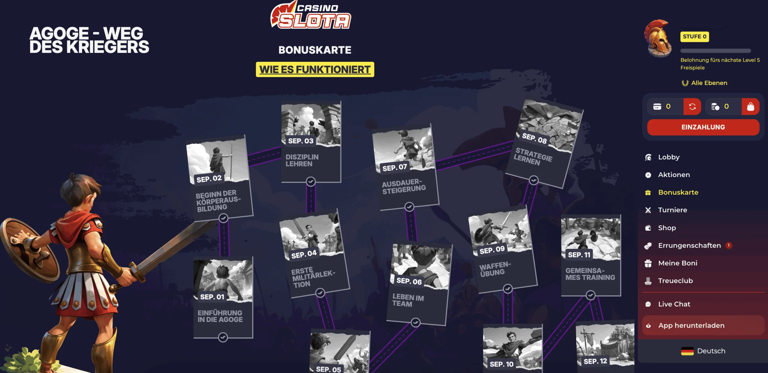 Slota Casino Bonuskarte